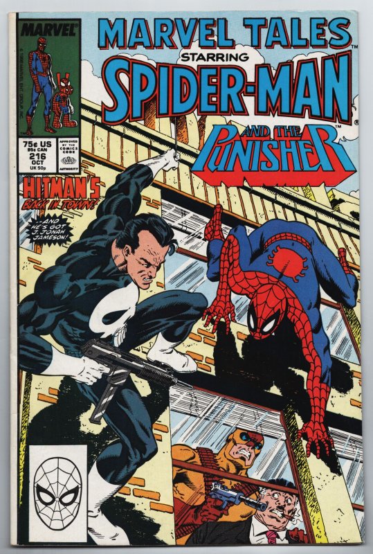Marvel Tales #216 Spider-Man | Punisher (Marvel, 1988) VG [ITC1077]