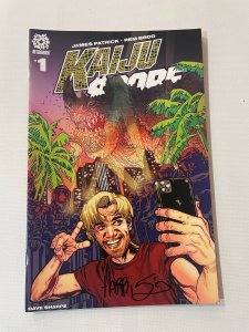 Kaiju Score # 1 NM Variant Cover Aftershock Comic Book SIGNED Tony HARRIS 3 J262