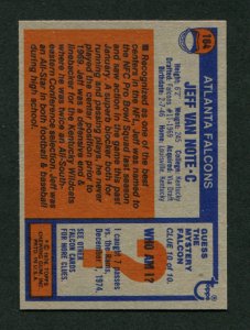 1976 Topps Jeff Van Note #164  NM-MT  Atlanta Falcons