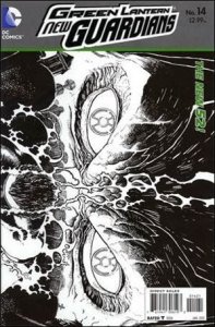 Green Lantern: New Guardians  14-B Wraparound 1:25 Sketch Cover VF/NM