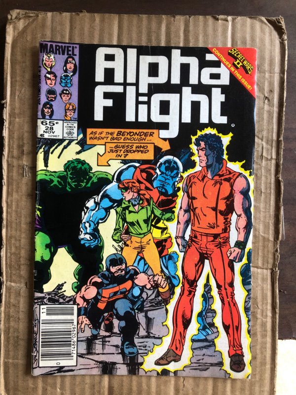 Alpha Flight #28 Canadian Variant (1985)