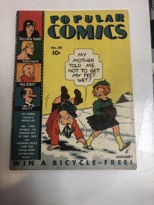 Popular Comics (1939) # 36 (Fair/G) White Pages