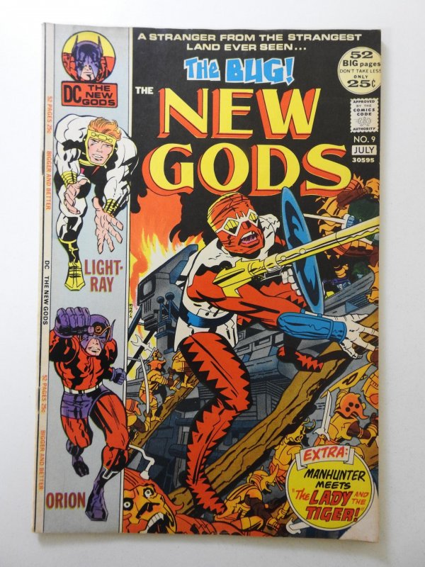 The New Gods #9 (1972) Awesome Kirby Art! Sharp VF- Condition!