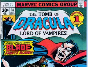 Tomb of Dracula(vol. 1) # 58 Blade The Vampire Hunter