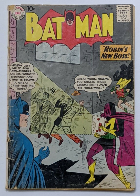 Batman #137 (Feb 1961, DC) Fair/Good 1.5 Sheldon Moldoff cvr and art 