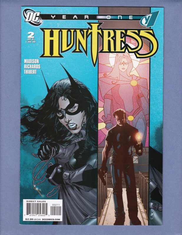 Huntress Year One #2 3 4 NM- Front/Back Cover Scans DC 2008