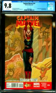 Captain Marvel #14 CGC Graded 9.8 1st Kamala Khan App.