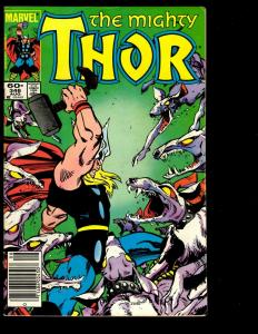 10 Thor Marvel Comics # 340 341 342 343 345 346 347 348 349 350 Spider-Man DS3