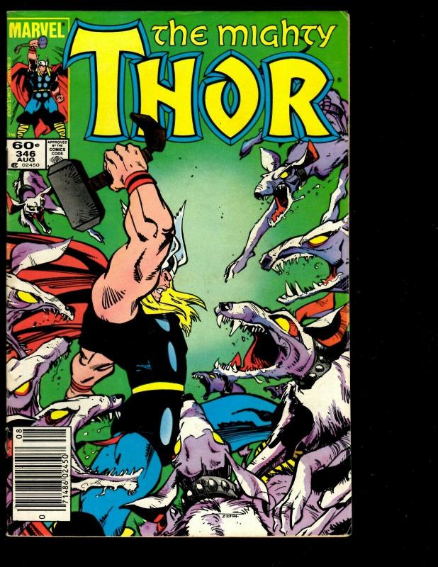 10 Thor Marvel Comics # 340 341 342 343 345 346 347 348 349 350 Spider-Man DS3