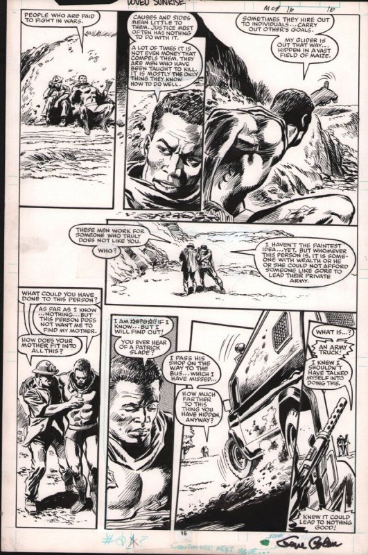 Marvel Comics Presents #16 p.16 - 'Man Who Loved Sunrise' - Signed - 1989