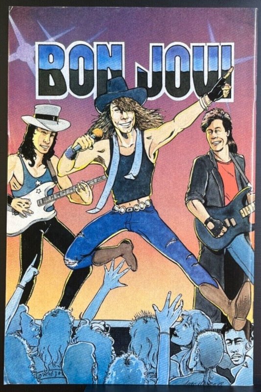 Rock N' Roll Comics #3 Bon Jovi (green variant) - Revolutionary Comics - 1989