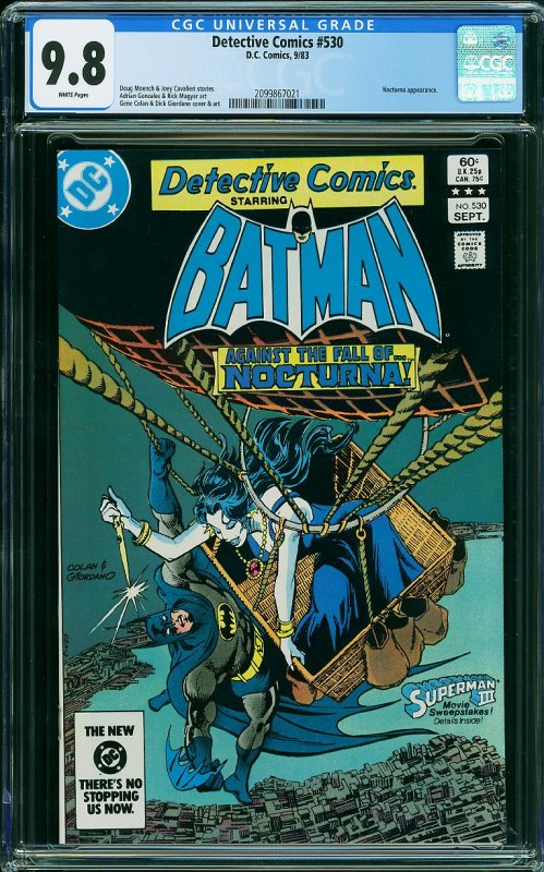 DETECTIVE COMICS #580 (CGC 9.8) Nocturna Appearance DC Comics