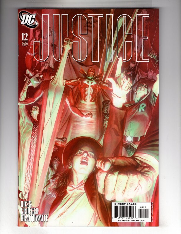 Justice #12 (2007) Alex Ross Heroes Cover !!!  / SB#2