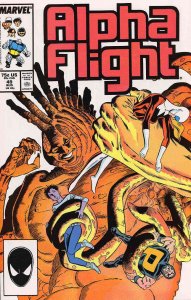 Alpha Flight (1st Series) #49 VF ; Marvel | Bill Mantlo Puck Purple Girl