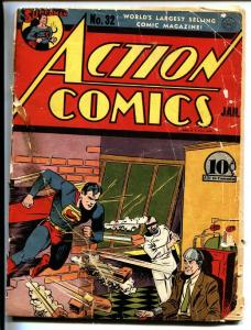 ACTION COMICS #32-SUPERMAN-1941-DC Electric chair cover!