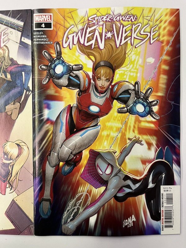 SPIDER-GWEN GWENVERSE #4 (2022) CVR A + 1:25 BENGAL NM IN-HAND PROSHIPPER 