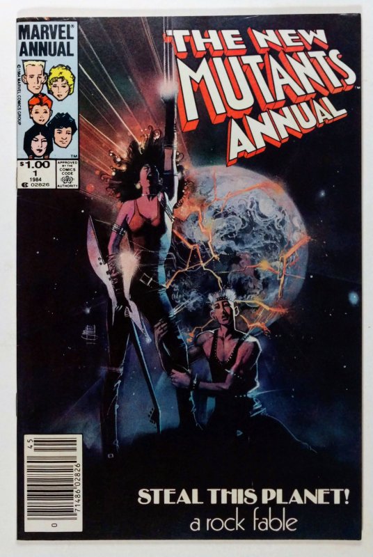 The New Mutants Annual #1 (1984) NEWSSTAND, 1st app of Lila Cheney