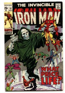 IRON MAN #19 Marvel comic book Silver-Age Avengers-1969 