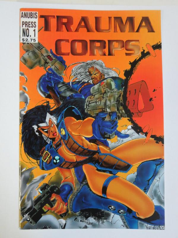 Trauma Corps #1 (Anubis Press 1994) Signed by Ryan Dunlavey (1st Published Work)