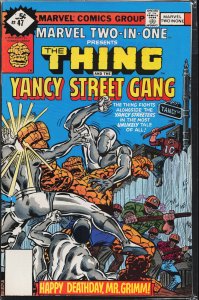 Marvel Two-in-One #47 (1979) Yancy Street Gang