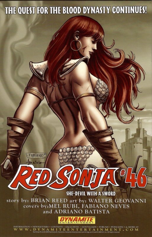 Red Sonja #45 Cover B (2009) New