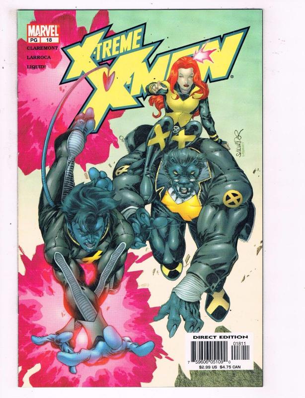 Lot Of 4 X-Treme X-Men Marvel Comic Books # 17 18 19 20 Wolverine Gambit CH4