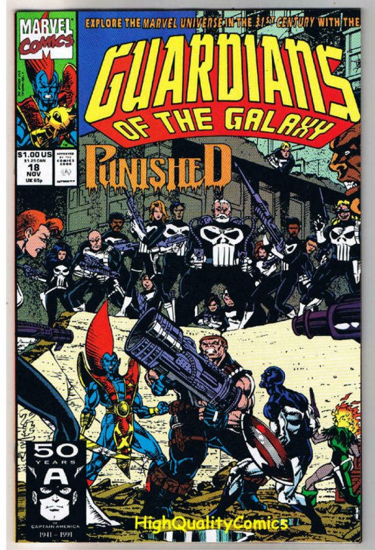 GUARDIANS of the GALAXY 17 18 19 20, NM+, StarHawk, Punisher, 1990