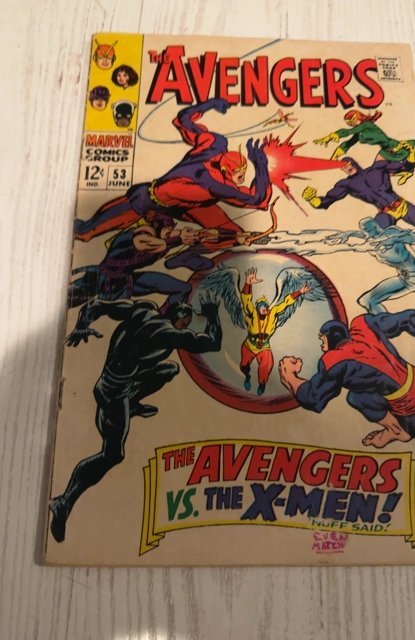 The Avengers #53 (1968)avengers vs X-men small stamp cover