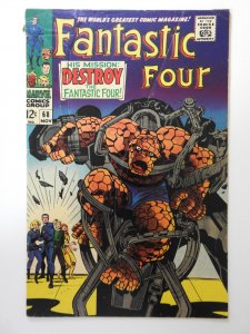 Fantastic Four #68 (1967) VG- Condition! 1 in spine split