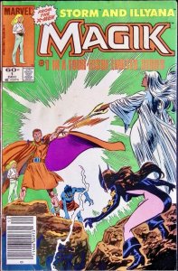 MAGIK Comic Issue 1 — Storm & Illyana X-men and New Mutants — 1983 Marvel Good