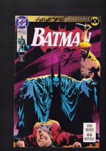Batman #493 - SIGNED BY KELLEY JONES & NORM BREYFOGLE! (8.0) 1993