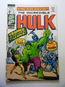 The Incredible Hulk Annual #3 (1971) FN Condition