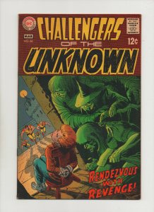 Challengers Of The Unknown #66 - Rendezvous With Revenge - (Grade 8.0) 1969