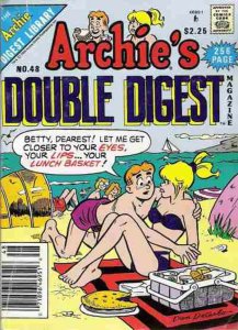 Archie's Double Digest Magazine #48 (Newsstand) FN ; Archie | Beach Bikini Cover