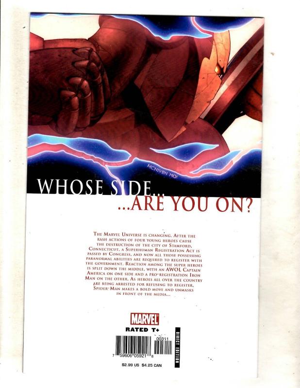 Civil War Complete Marvel Comics LTD Series # 1 2 3 4 5 6 7 1st Prints CJ13