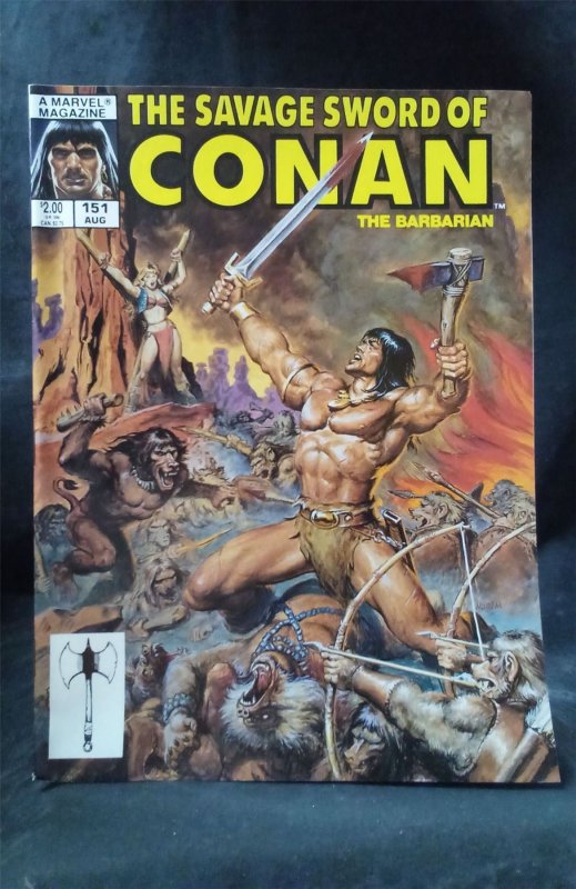 The Savage Sword of Conan #151 1988 Marvel Comics Comic Book