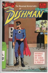 DISHMAN #1, VF+, Mundane Adventures of, 1988