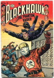BLACKHAWK COMICS #78 1954-PHANTOM RAIDER-QUALITY COMICS VG