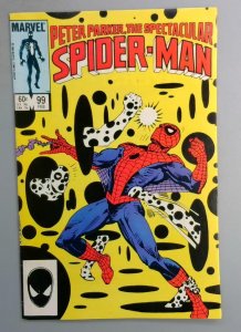 SPECTACULAR SPIDER-MAN #99 1st Cover Appearance of Spot Marvel 1984