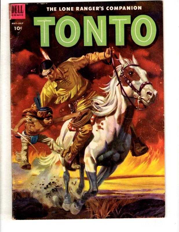 Tonto # 12 FN Dell Silver Age Comic Book Lone Ranger Western Cowboy JL10