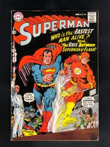 Superman #199 (1967) First Superman Versus the Flash Race, Resulted in a Tie