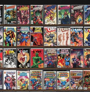 Huge Lot 140+ Comics with Captain America, Daredevil, Cable, Iron Man & More!