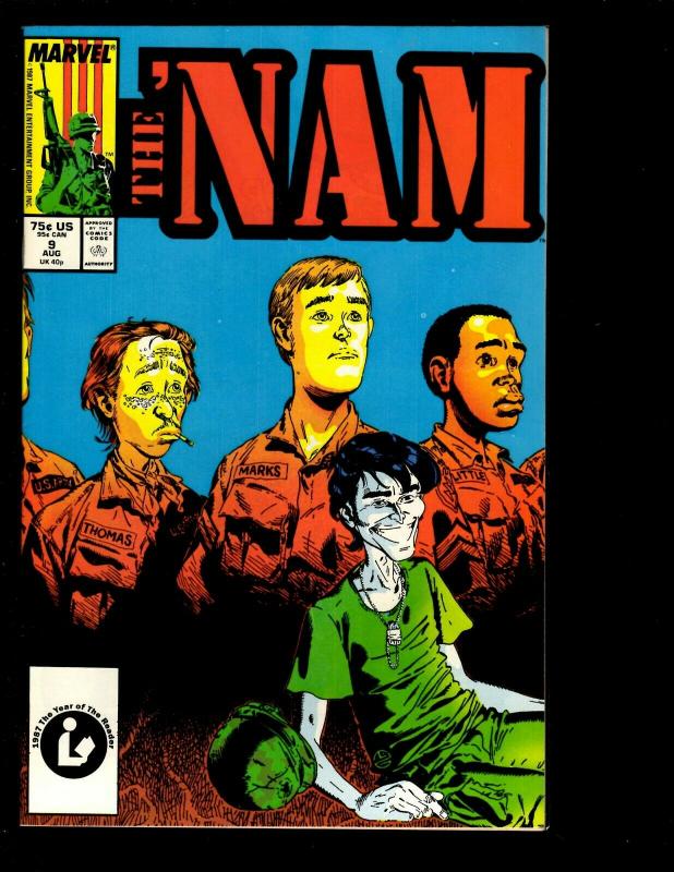 Lot of 12 The 'Nam Marvel Comic Books 1 2 3 4 5 6 7 8 9 10 11 12 Vietnam War DS1