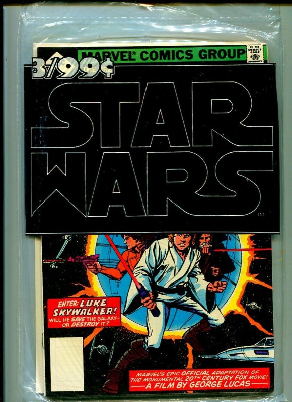 Star Wars #1-3 reprint 3 Pack 1977-Marvel Comics-LUKE SKYWALKER-- VF/NM