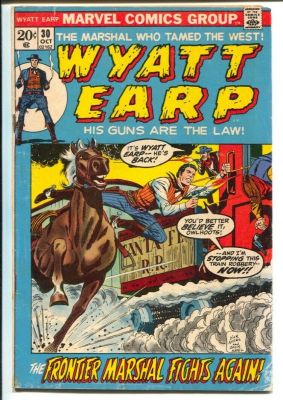 Wyatt Earp #30 1972-Marvel-Stan Lee-Dick Ayers-Al Williamson-G/VG