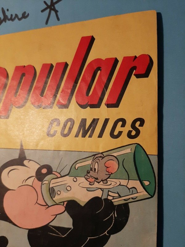 Popular COMICS #123.Golden Age. 1946. COVER DETACHED BOTTOM STAPLE. SEE PICS