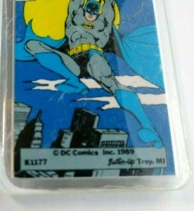 Batman Swinging Keychain 1989 Original Licensed Official DC Comics Button Up 