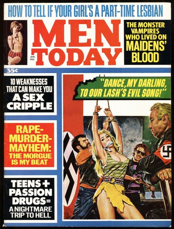 Men Today Jan Nazi Biker Gang Torture Cover Gga Pulp Mag Comic