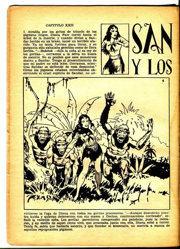El Peneca #1856-7/8/1944-from Chile includes Sandar-Tarzan imitator-FR