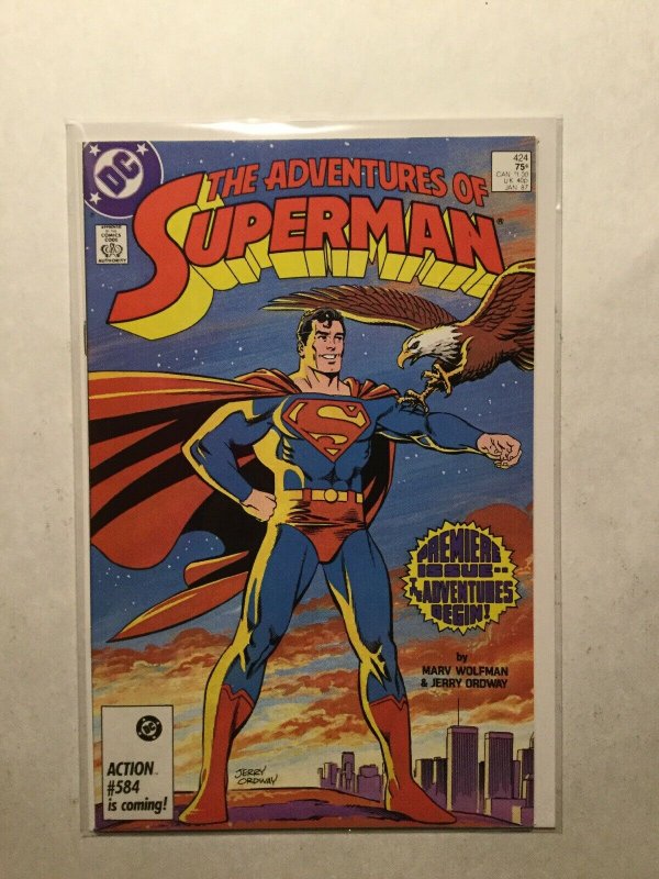 Adventures Of Superman 424 Near Mint Nm Dc Comics